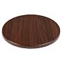 Bolero rond tafelblad donkerbruin 60cm, 3(h) x 60(Ø)cm