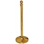 Bolero messing afzetpaal met bolle knop, 95(h) x 30(Ø)cm