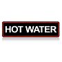 Sticker Hot water