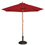 Parasol Bolero, rond, Rood, 3 meter