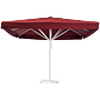 Horeca parasol, standaard, vierkant, bordeaux, 3,0 mtr.