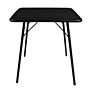 Bolero vierkante stalen tafel zwart 70cm, 71(h) x 70(b) x 70(d)cm