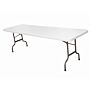 Inklapbare Buffettafel Bolero, weerbestendig, licht grijs,  74(h)x243(b)x86(d)cm