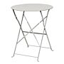 Inklapbare stalen tafel Bolero, weerbestendig, grijs, 71(h)x59,5cm