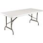 Inklapbare Buffettafel Bolero, weerbestendig, wit, 183(l)x76(b)x74(h)cm