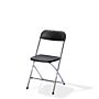 Klapstoel budget zwart/chrome, 20 stuks