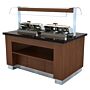 WARM BUFFET WENGE 1600 MET 2X 1/1GN CHAFING DISH, Combisteel, 7075.0320