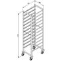 Regaalwagen Combisteel, voor 18xGN1/1, 38,5(b)x53(d)x170(h)