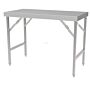 Inklapbare RVS Werktafel Combisteel, 120x70x85(H)cm