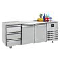 700 KOELWERKBANK 2 DEUREN 3 LADEN, Combisteel, 7489.5555