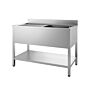 700 SPOELTAFEL BODEMSCHAP DEMONTABEL 1 RECHTS 1400, Combisteel, 7452.0440
