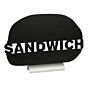Tafelkrijtbord Securit, Sandwich, aluminium, incl. 1 krijtstift dun wit