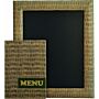 Wandkrijtbord Securit, design range, met Reptile lijst