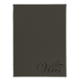 Securit Wijnmap, design range, Velours Grijs, incl. 1 insteekhoes