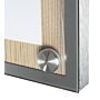 Securit menubord A4, Walnoot & RVS rand, 28x37x3 cm