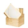 Menubox Securit A4, Woodrange, Beige Ivory incl 20 menukaarten