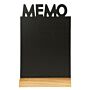 Tafelkrijtbord Securit, Memo, hout, incl. 1 krijtstift dun wit