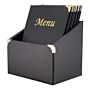 Menubox Securit, Basic Range A4 zwart, inclusief 10 menukaarten