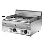 Lavasteengrill Bartscher gas, CNS, snackbar, tafelmodel, 80(b)x30(h)x65(d), 14kW