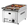 Lavasteengrill Bartscher gas, RVS, tafelmodel, 33(b)x29(h)x55(d), 4kW