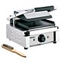 Contactgrill Bartscher, enkel, geribbeld/glad,   29(b)x21(h)x40(d), 230V/1800W