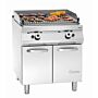 Lavasteengrill Bartscher gas, RVS, PO, staand, 80(b)x90(h)x90(d), 24kW