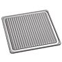 Grillplaat voor gasfornuis Bartscher, geribbeld