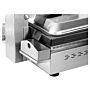 Contactgrill Bartscher, enkel, geribbeld/geribbeld,  vetopvang, 47(b)x24(h)x38(d), 230V/3000W