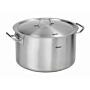 Kookpan Bartscher,  30L, 43Øcmx32,5cm(h), ook inductie, incl deksel 