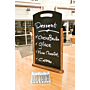 TableTop tafelkrijtbord XL Securit, Donker bruin