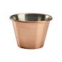 Koperen ramekin glad 71 ml, doos van 24 stuks