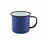 Emaille mok blauw 360 ml, doos van 12 stuks