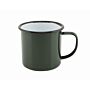 Emaille mok groen 360 ml, doos van 12 stuks