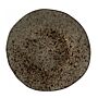 Q Authentic Stone Black bord 16 cm, doos van 8 stuks