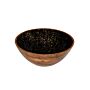 Houten kom zwart Ø30x10 cm, doos van 1 stuks