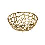 Aluminum mand goud Ø38 cm, doos van 2 stuks