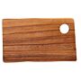 Rechthoekige plank met gat 25 x 14 x 2 cm, doos van 1 stuks