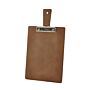Houten menu/rekening klembord bruin A4, doos van 6 stuks