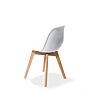 Design stoel Keeve, Wit, zonder armleuning, H 83 x L 53 x B 47 cm