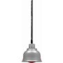 Warmhoudlamp Saro, chroom, 230V/250W, incl lamp       