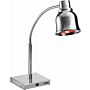 Warmhoudlamp infrarood op staander Saro, chroom, 22(b)x65(h)x22(d)cm, 230V/250W