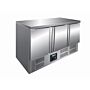 Koelwerkbank Saro, RVS, 3 deuren, 137(b)x89(h)x70(d), 230V/230W