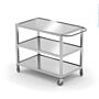 Hendi Serveerwagen voor zware belasting, RVS, 50(b)x80(d)x85(h)cm, 810224