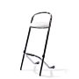 Barkruk stapelbaar chrome wit, 10 stuks