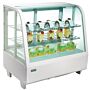 Koelvitrine Polar, 2 roosters, wit, 100L, 68(b)x68(h)x45(d), 230V/160W