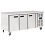 Koelwerkbank Polar, patisserie, 3 deuren, 202(b)x86(h)x80(d), 230V/350W