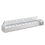 Polar G-serie opzetkoelvitrine met deksel 10x GN 1/4, 200(b)x33x(d)43,5(h)cm, 230V/122W