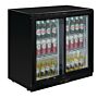 Polar G-serie 2-deurs barkoeling met schuifdeuren zwart 208L, 90(h) x 90(b) x 52(d)cm, 230V/230W