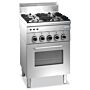 SARO Gasfornuis + Elektrische Oven + Hetelucht 4 Branders 600 Line Model G4SF