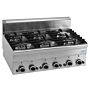 SARO Gasfornuis 6 Branders Tafelmodel 600 Line Model G6S6